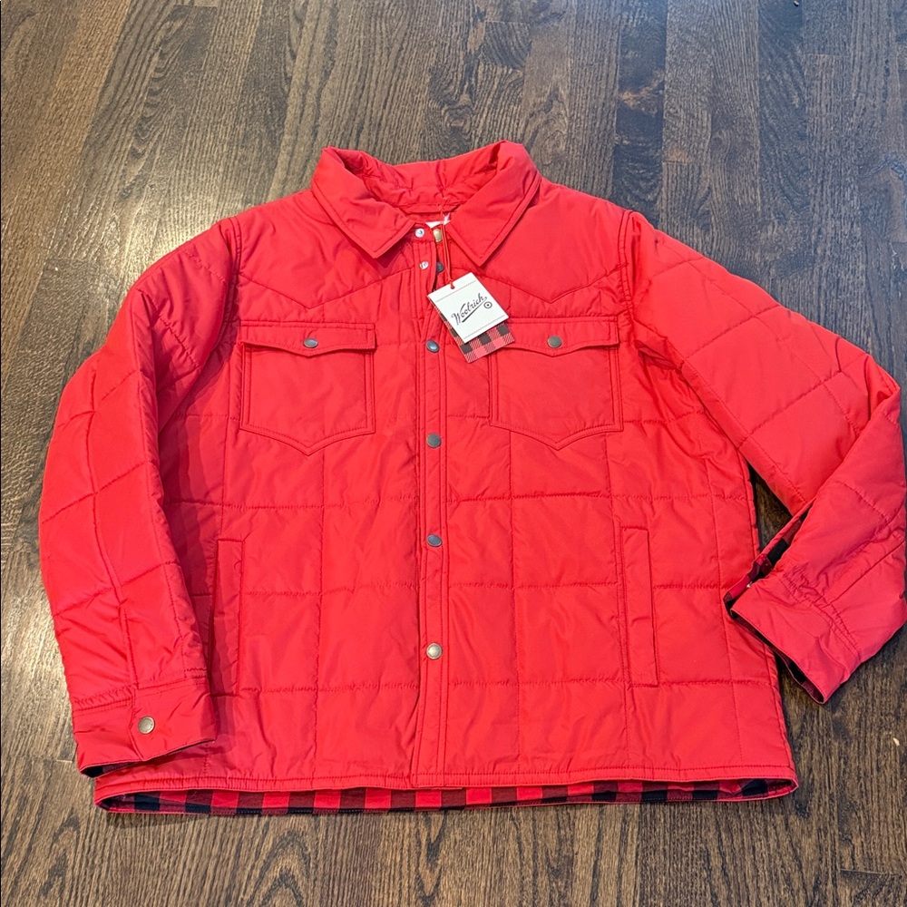 Woolrich woman’s medium Red Jacket lightweight - Picture 1 of 2